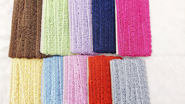 9 Yards Embroidery Cotton Lace Trim, Approx. 15mm Wide, Fringe Trim